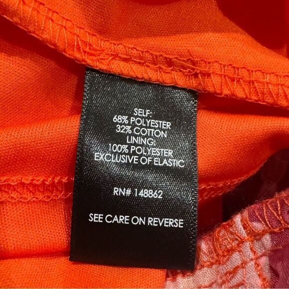 Torrid Midi Cotton Clip Dot Lace Up Smocked Dress Red Floral Women’s XL 1XL - Picture 4 of 4